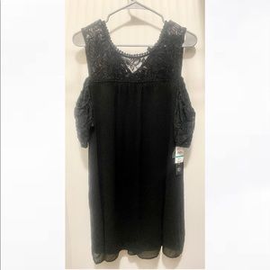 Black Cold Shoulder Dress